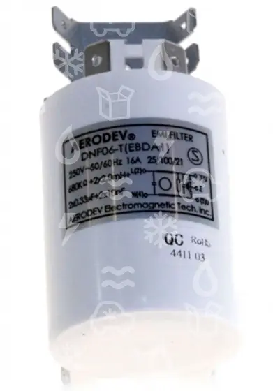 kondenzátor odrušovací myčky BEKO, DNF06-T(EBDA11), 2x0,33uF + 2x10uF